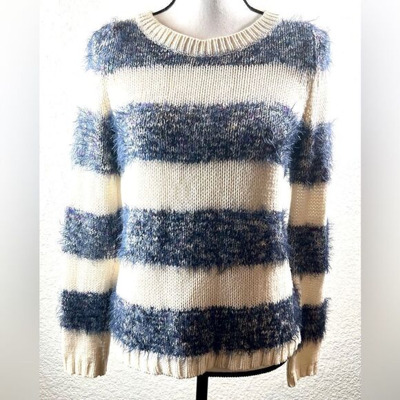 Tabitha Anthropologie Striped Eyelash Sweater - Picture 3 of 10
